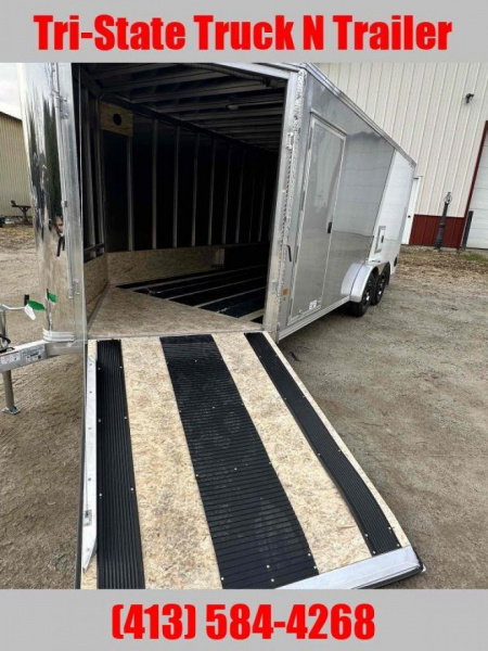 New NEW Stealth 7.5 x18 Snowmobile Trailer