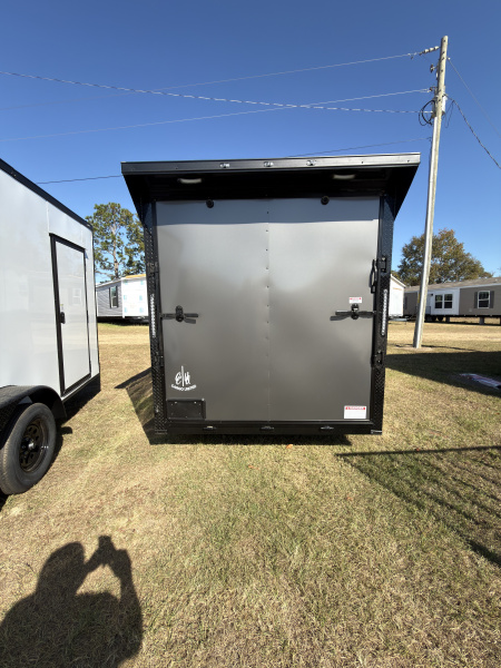 New 2026 Cargo United 7x14TA 7' Tall .080 PolyCor Blackout Package Rear Wing Spoiler Cargo / Enclosed Trailer