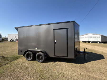 New 2026 Cargo United 7x14TA 7' Tall .080 PolyCor Blackout Package Rear Wing Spoiler Cargo / Enclosed Trailer