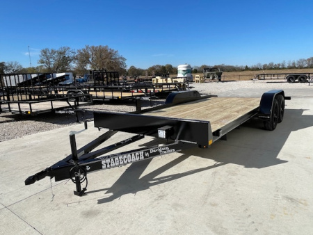 New 2026 DAVIDSON 83X18 (16+2) 2-3500LB AXLE WOOD FLOOR CAR HAULER W/ DOVETAIL
