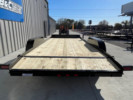 New 2026 DAVIDSON 83X18 (16+2) 2-3500LB AXLE WOOD FLOOR CAR HAULER W/ DOVETAIL