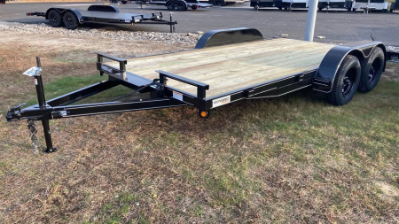 New 2026 P & T Trailers 16' WOOD DECK Car Hauler