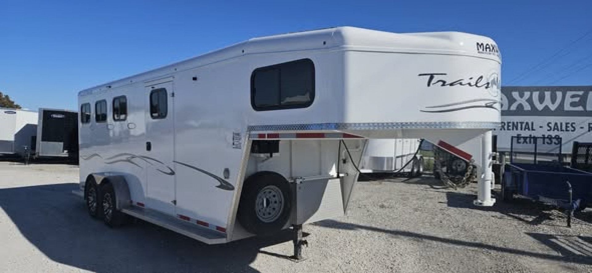 Used 2023 Trails West Classic GN 3 Horse Trailer