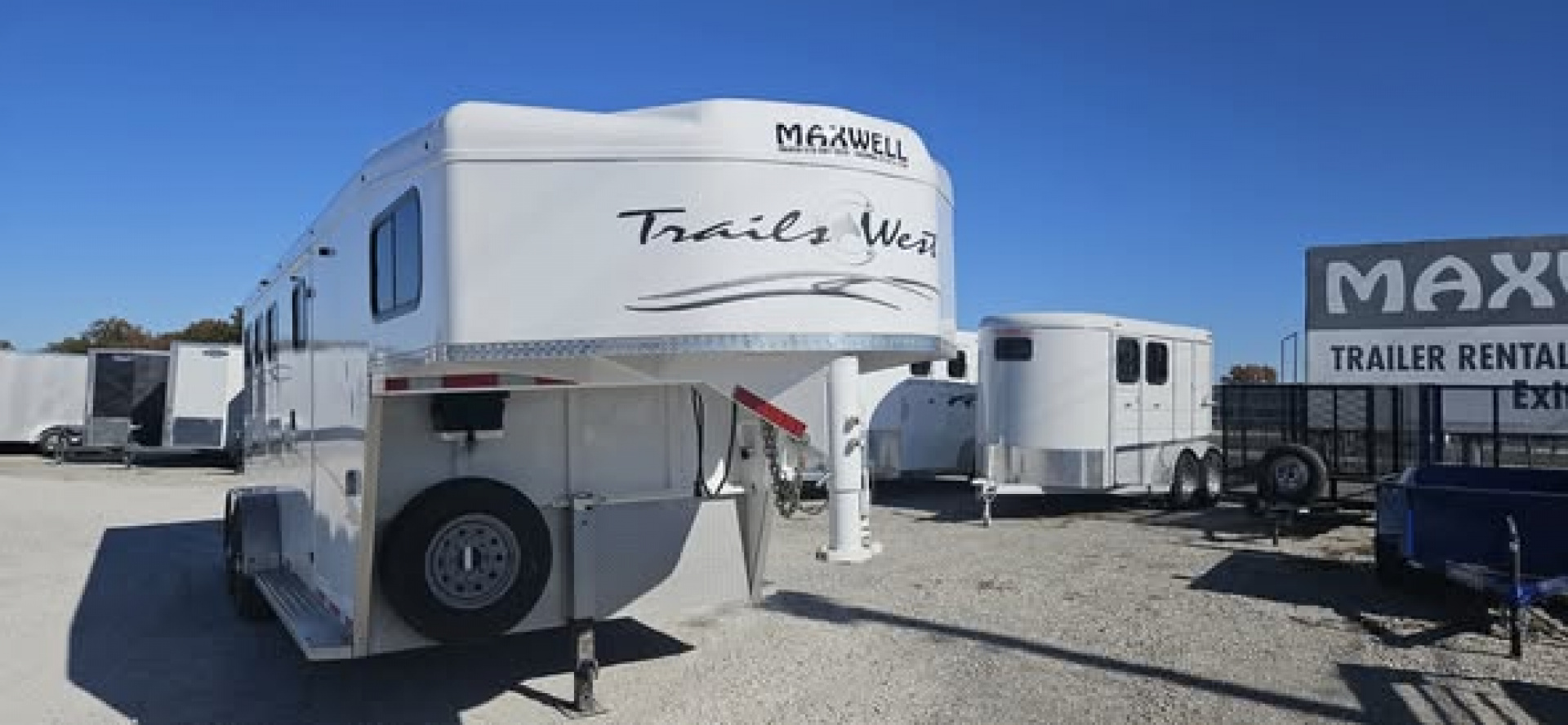 Used 2023 Trails West Classic GN 3 Horse Trailer