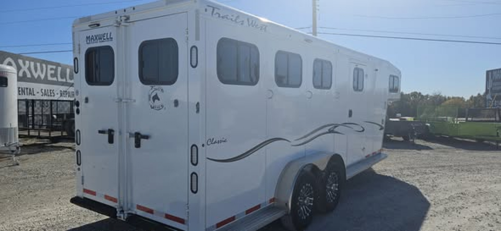 Used 2023 Trails West Classic GN 3 Horse Trailer
