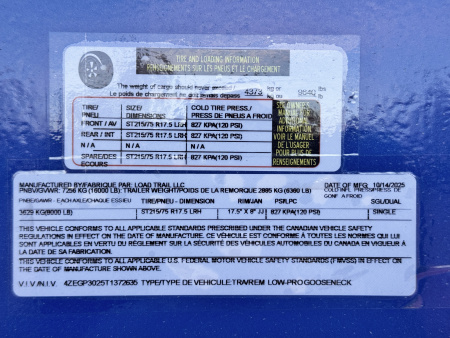 New 2026 Load Trail BLACK FRIDAY 8.5-30 Single Wheel Gooseneck Equipment Hauler 16K GVWR