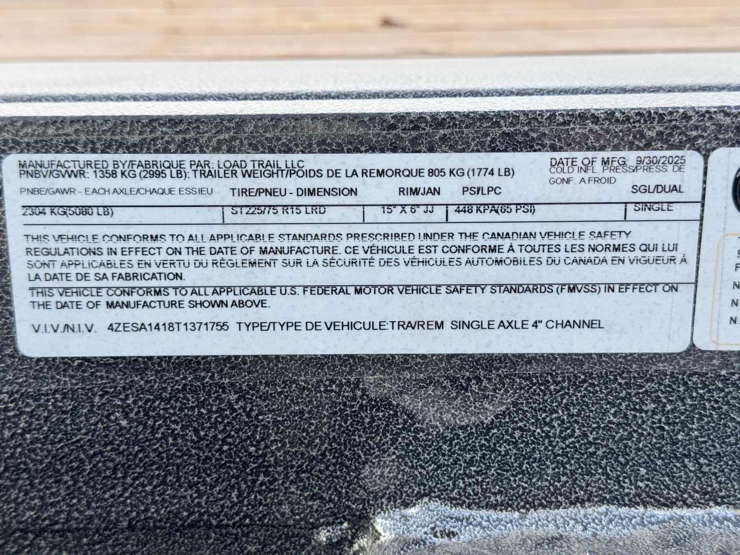 New 2026 Load Trail BLACK FRIDAY 6.5-14 SXS Trailer 3K GVWR