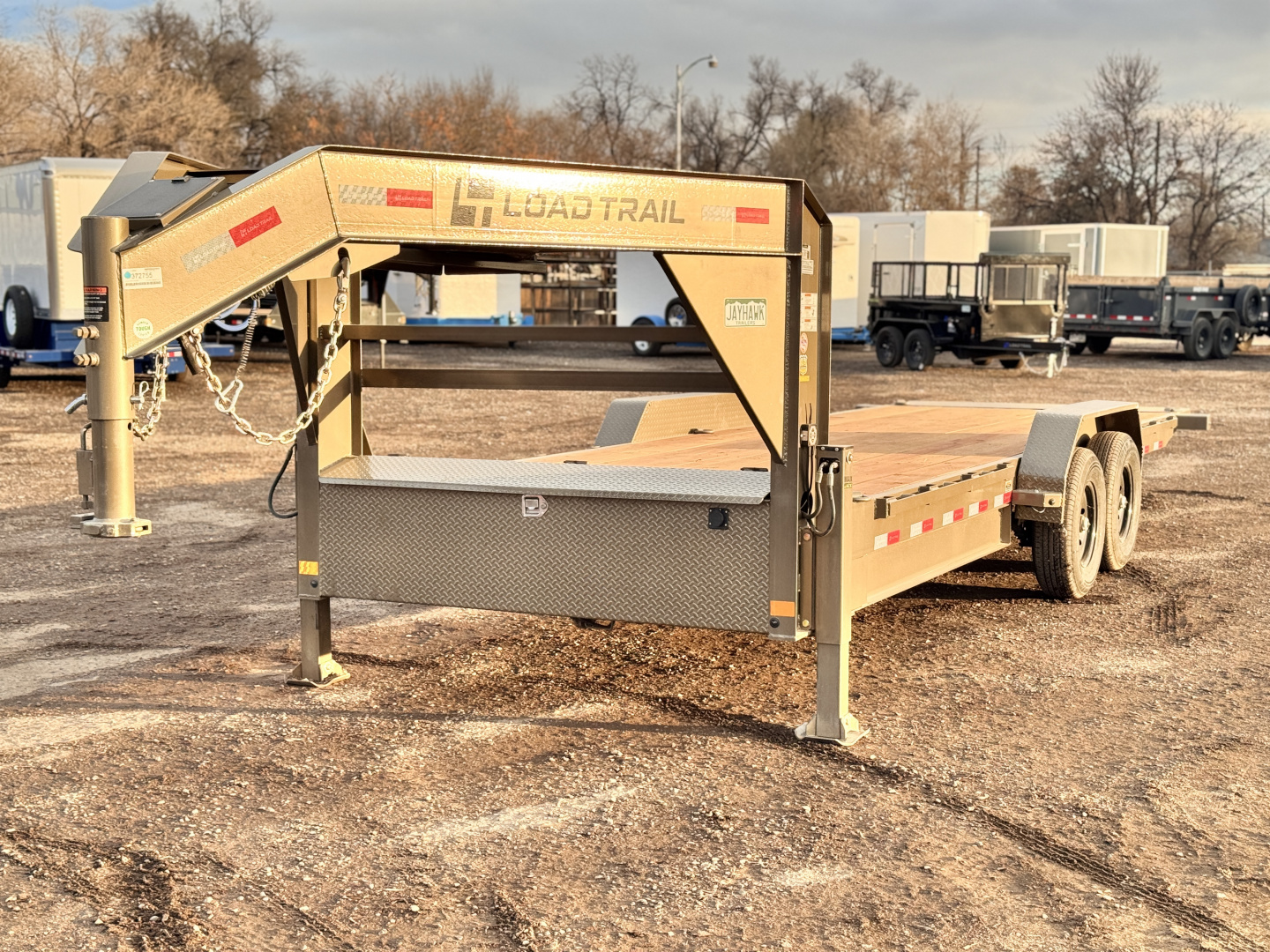 New 2026 Load Trail BLACK FRIDAY 7-24 Single Wheel Gooseneck Tilt Equipment Hauler 14K GVWR