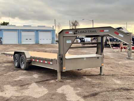 New 2026 Load Trail BLACK FRIDAY 7-24 Single Wheel Gooseneck Tilt Equipment Hauler 14K GVWR