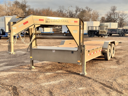 New 2026 Load Trail BLACK FRIDAY 7-24 Single Wheel Gooseneck Tilt Equipment Hauler 14K GVWR