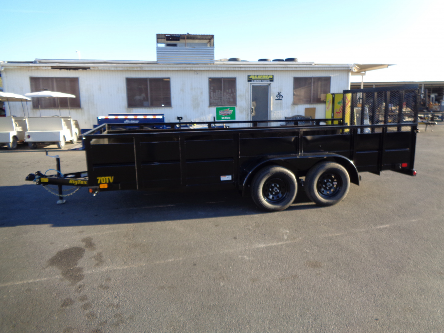New 2026 Big Tex Trailers * 70TV-16 * 16Ft Tandem Axle Landscape Trailer w/ Ramp Gate