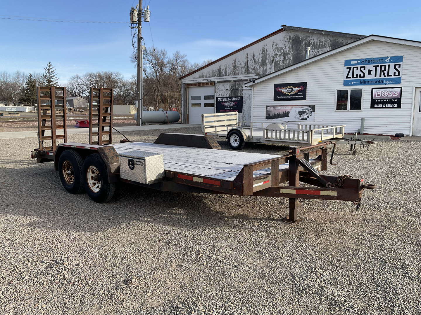 Used 1993 FECHTNER TRAILERS F-80X16+2-140 Equipment Trailer
