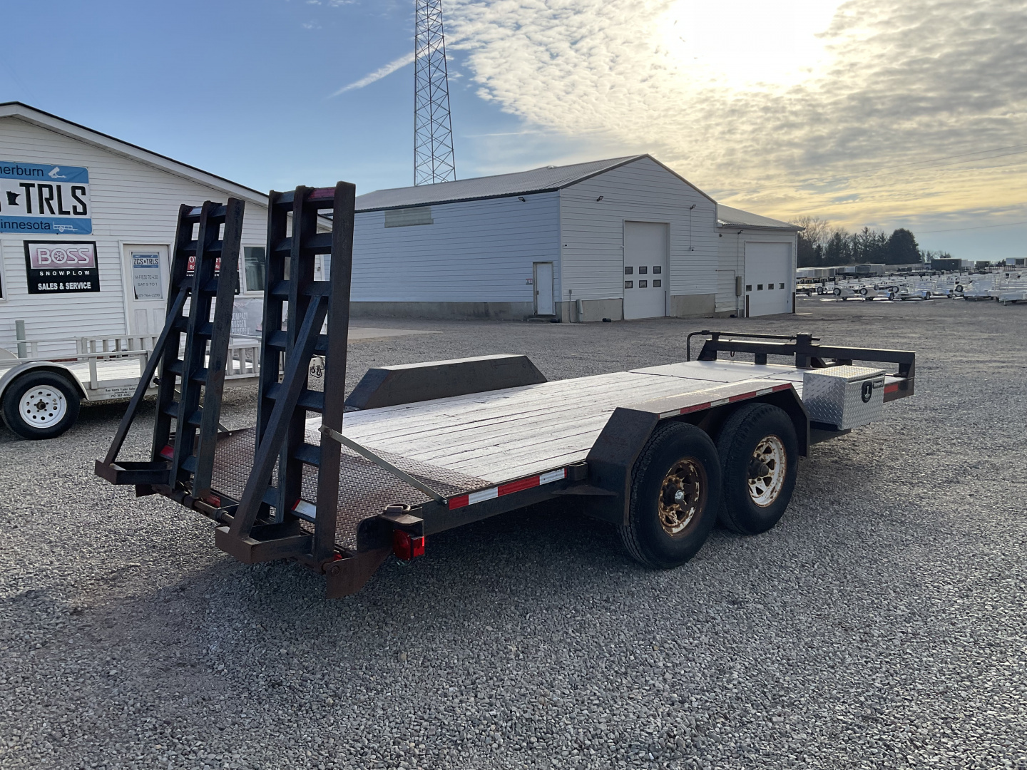 Used 1993 FECHTNER TRAILERS F-80X16+2-140 Equipment Trailer