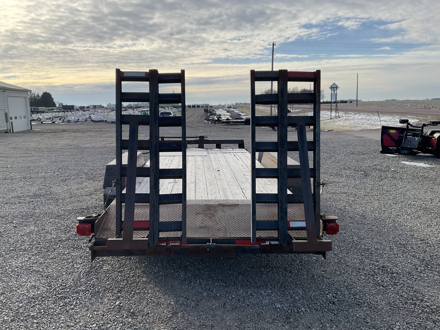 Used 1993 FECHTNER TRAILERS F-80X16+2-140 Equipment Trailer