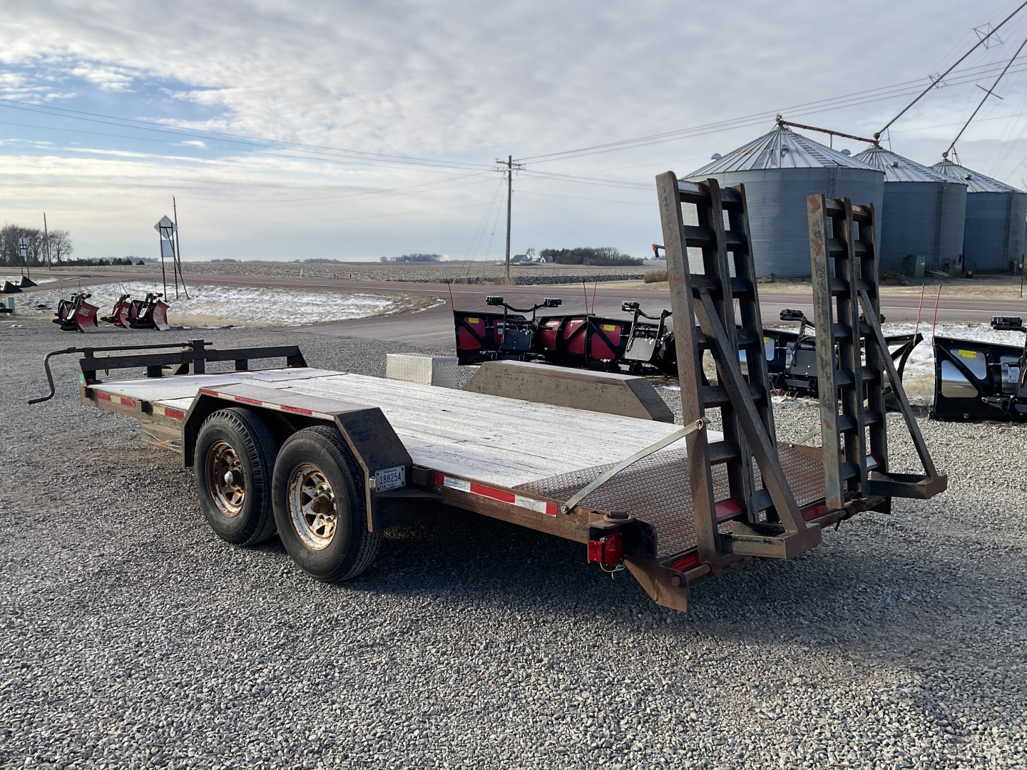 Used 1993 FECHTNER TRAILERS F-80X16+2-140 Equipment Trailer