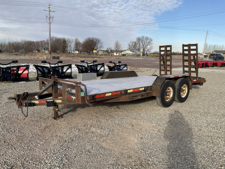 Used 1993 FECHTNER TRAILERS F-80X16+2-140 Equipment Trailer