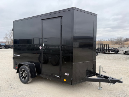 New 2026 Formula Blackout Traverse 6'x10' 3k Flat Top V-Nose Enclosed Cargo Trailer
