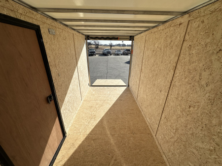 New 2026 Formula Traverse Silver/Black 6'x12' 3k Flat Top V-Nose Enclosed Cargo Trailer