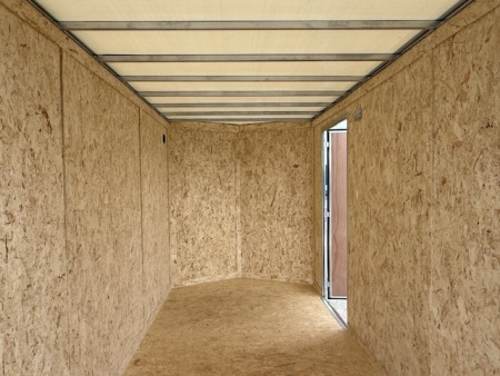 New 2026 Formula Traverse White 6'x12' 3k Flat Top V-Nose Enclosed Cargo Trailer