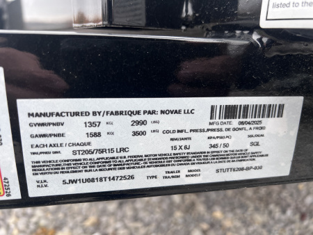 New 2025 Sure-Trac 5X10 3K  Utility Trailer