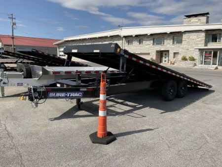 New 2026 Sure-Trac 8.5x22 15K Heavy Duty Power Tilt Deckover Trailer
