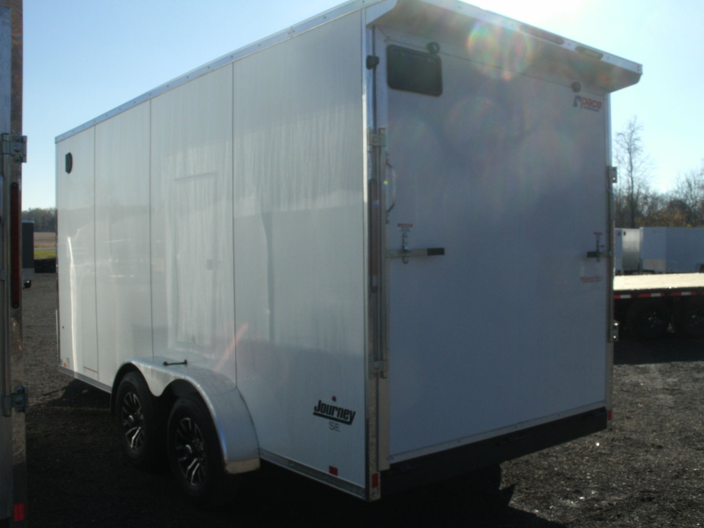 New 2026 Pace American 7 x 16 - 10K Journey SE Flat Top Sloped V-Nose Enclosed Cargo Trailer 7K Cargo / Enclosed Trailer