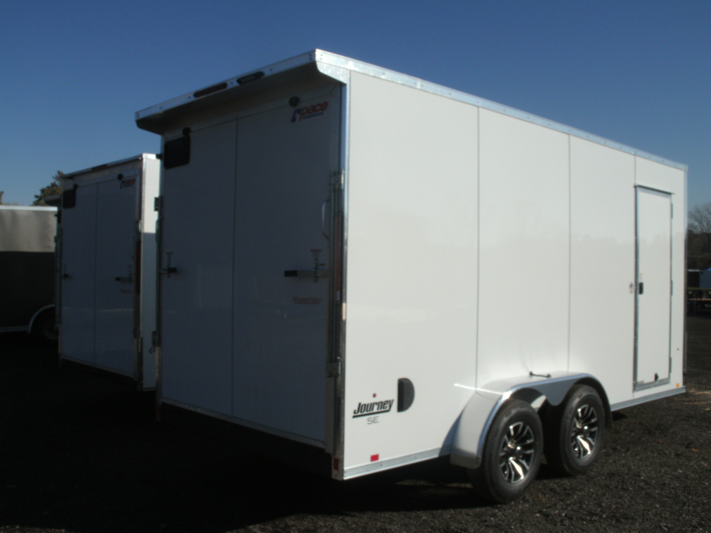 New 2026 Pace American 7 x 16 - 10K Journey SE Flat Top Sloped V-Nose Enclosed Cargo Trailer 7K Cargo / Enclosed Trailer