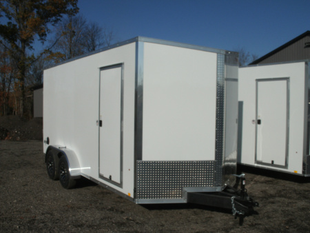 New 2026 Pace American 7 x 16 - 10K Journey SE Flat Top Sloped V-Nose Enclosed Cargo Trailer 7K Cargo / Enclosed Trailer
