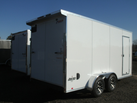 New 2026 Pace American 7 x 16 - 10K Journey SE Flat Top Sloped V-Nose Enclosed Cargo Trailer 7K Cargo / Enclosed Trailer