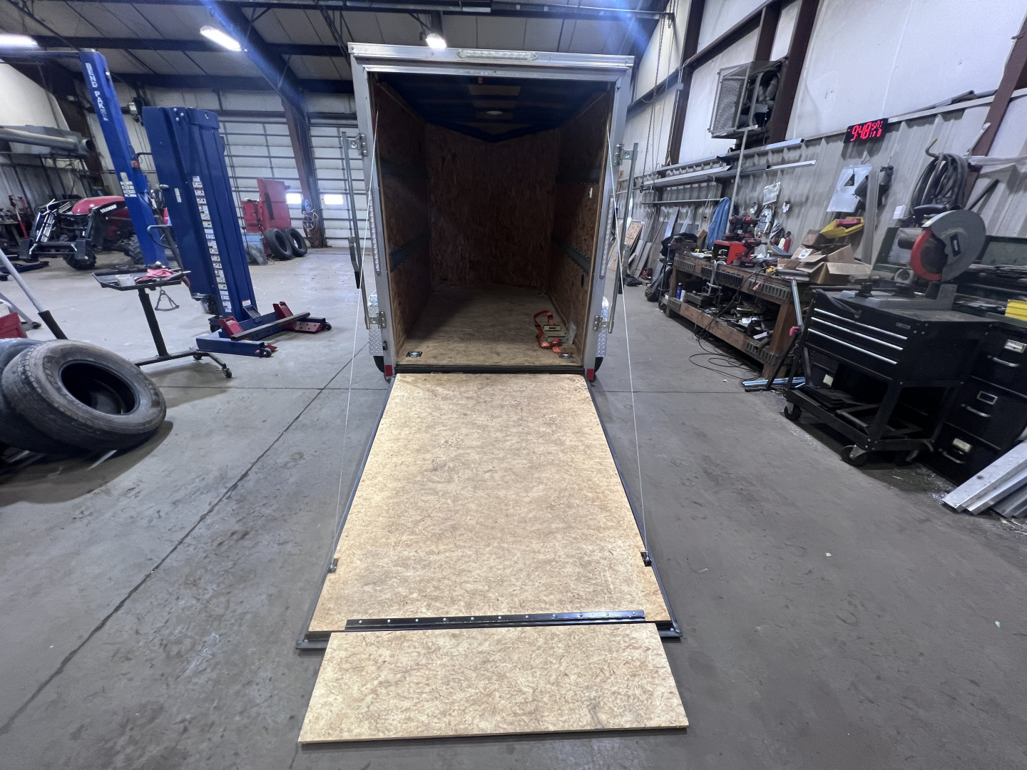 Used 2023 Look Trailers 5x8 3K Ramp Door Cargo / Enclosed Trailer