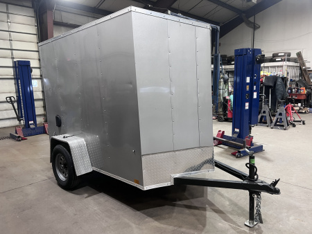 Used 2023 Look Trailers 5x8 3K Ramp Door Cargo / Enclosed Trailer