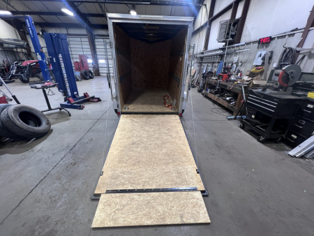 Used 2023 Look Trailers 5x8 3K Ramp Door Cargo / Enclosed Trailer