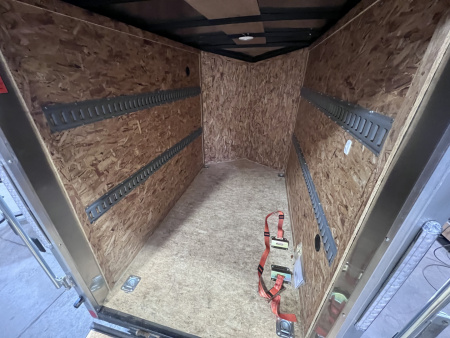 Used 2023 Look Trailers 5x8 3K Ramp Door Cargo / Enclosed Trailer