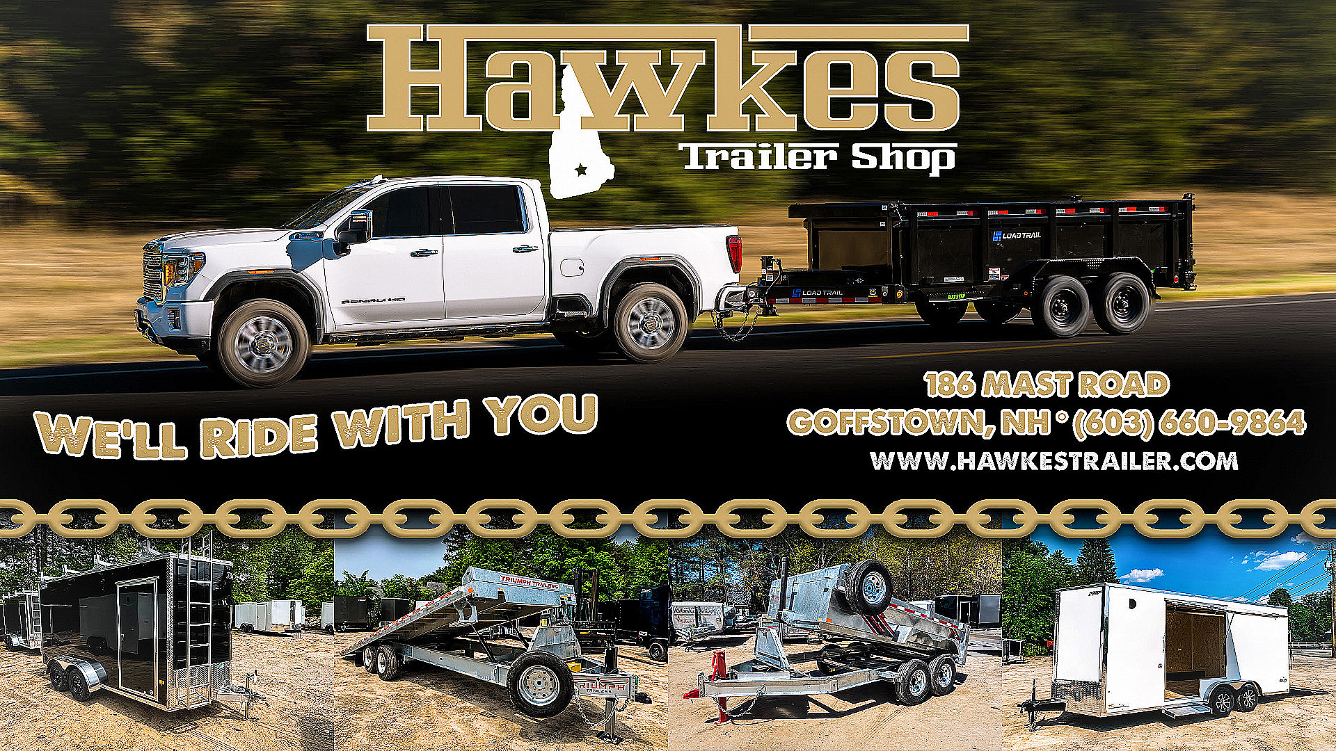 New 2026 US Cargo 7X16+ 2ft V-Nose / I-Beam Frame / 7' Interior / Polycore - 7000GVW