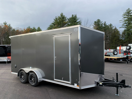 New 2026 US Cargo 7X16+ 2ft V-Nose / I-Beam Frame / 7' Interior / Polycore - 7000GVW