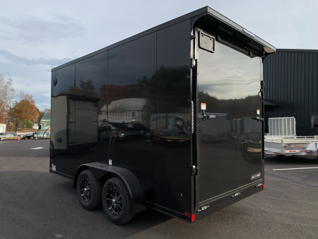 New 2026 US Cargo 7X14+ 2ft V-Nose /Polycore/ I-Beam Frame / 7'6" interior / Blackout - 7000GVW