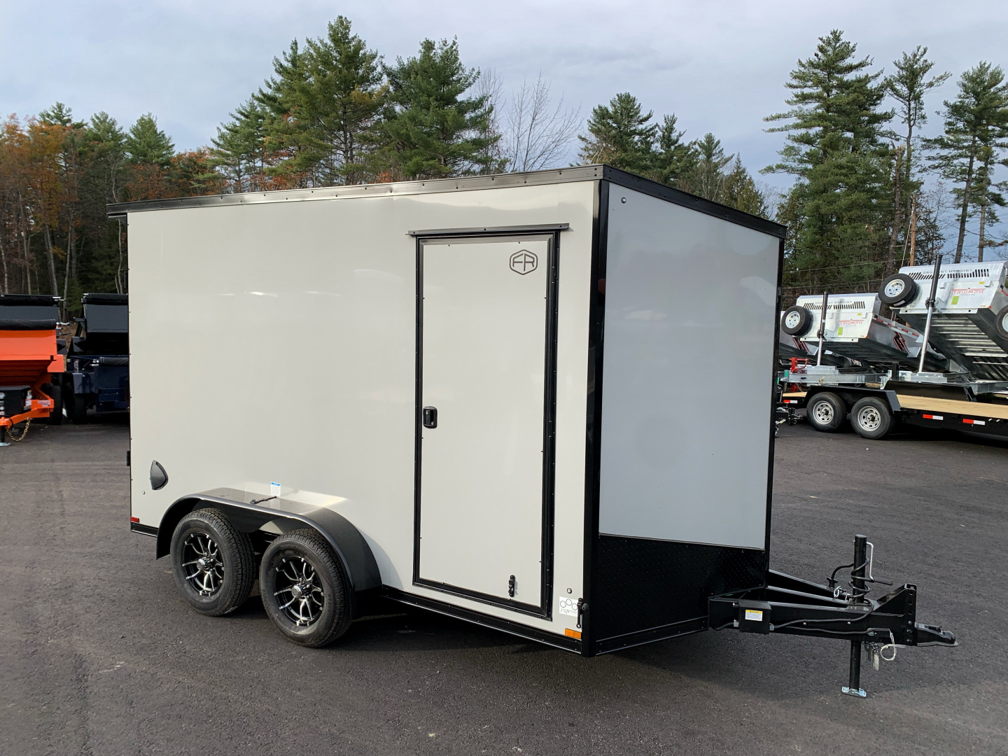 New 2026 US Cargo 7X12+ 2ft V-Nose /Polycore/ I-Beam Frame / 7' interior / Blackout - 7000GVW
