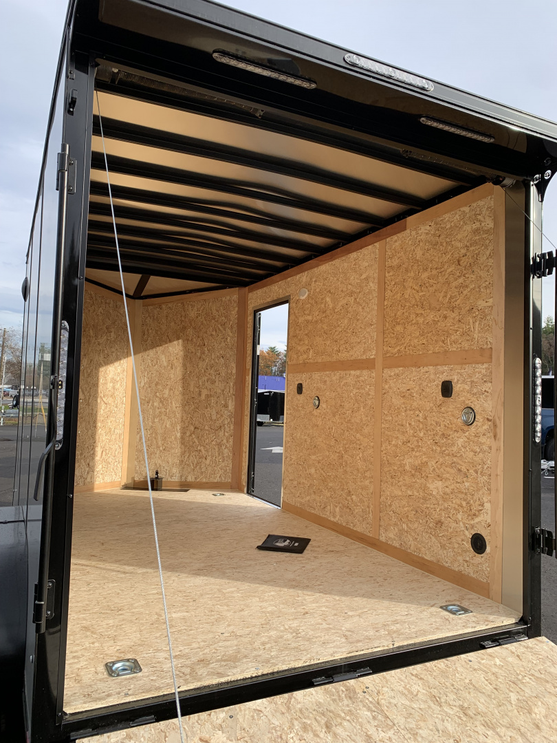 New 2026 US Cargo 7X12+ 2ft V-Nose /Polycore/ I-Beam Frame / 7' interior / Blackout - 7000GVW