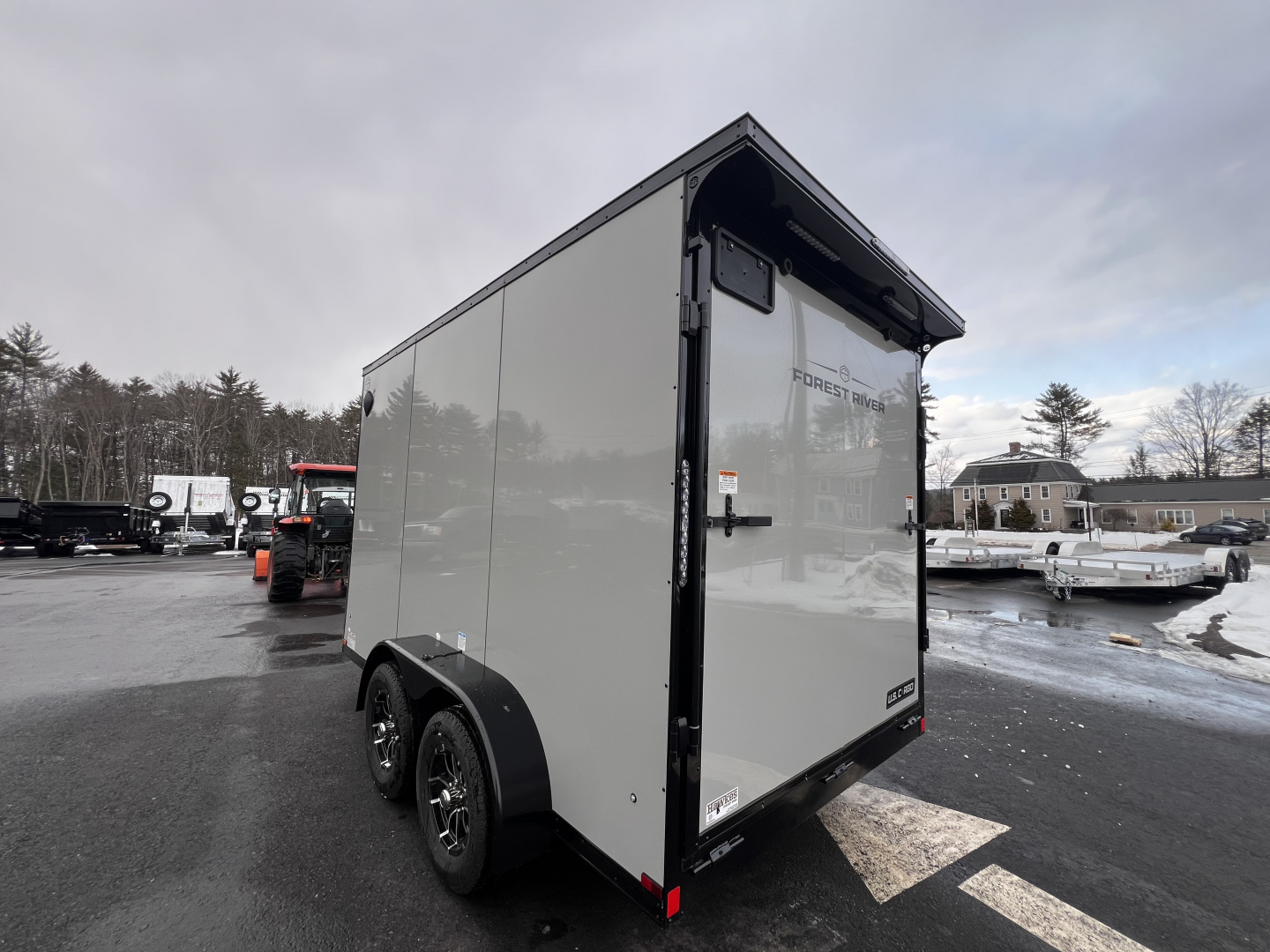 New 2026 US Cargo 7X12+ 2ft V-Nose /Polycore/ I-Beam Frame / 7' interior / Blackout - 7000GVW