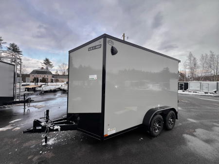 New 2026 US Cargo 7X12+ 2ft V-Nose /Polycore/ I-Beam Frame / 7' interior / Blackout - 7000GVW