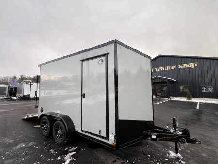 New 2026 US Cargo 7X12+ 2ft V-Nose /Polycore/ I-Beam Frame / 7' interior / Blackout - 7000GVW