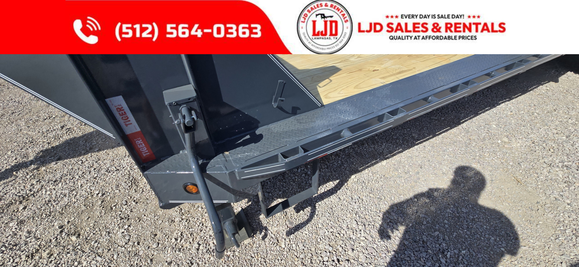New 2026 Tiger - Gooseneck Drive Over Fender Trailer 102" X 26'