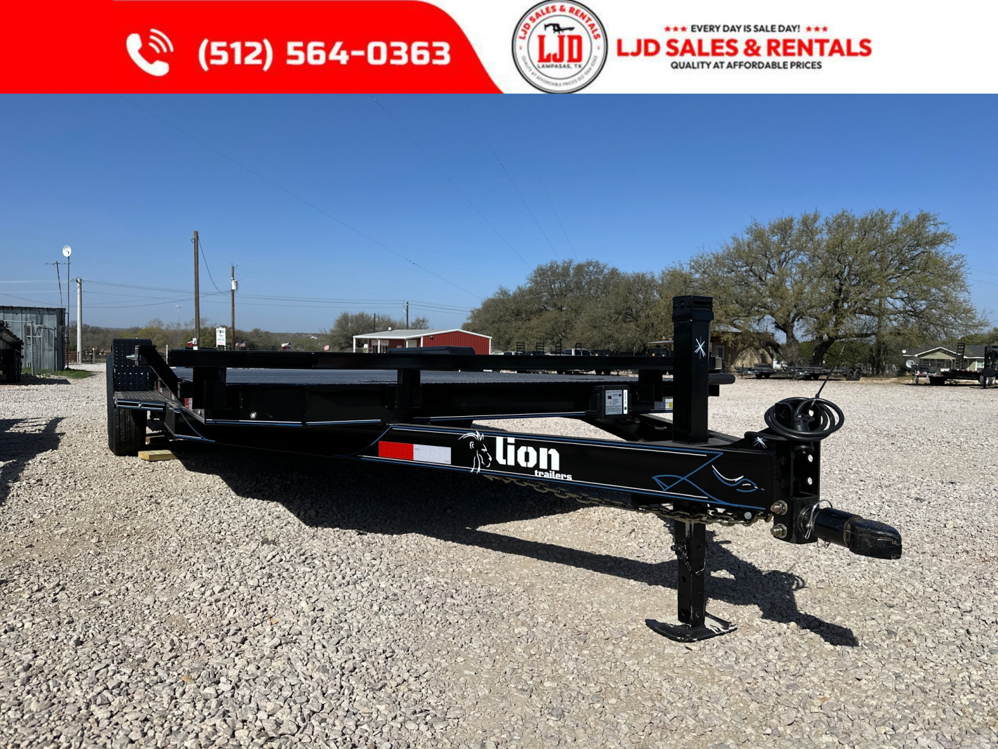 New 2025 Lion - 83  x 22' Car Hauler / Equipment Trailer 12K GVWR