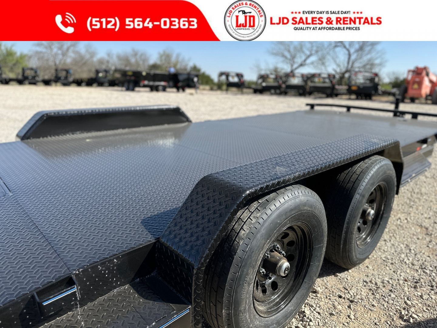 New 2025 Lion - 83" x 22' Car Hauler / Equipment Trailer 12K GVWR