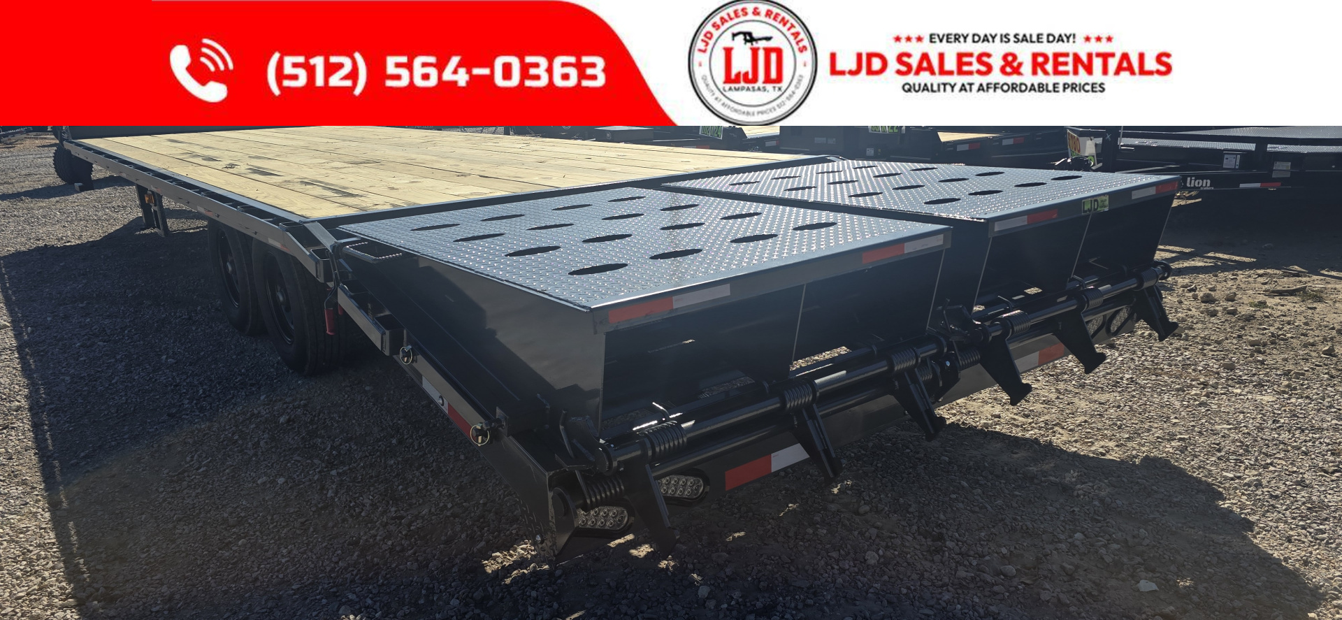 New 2026 Lion - Mega Ramps - 14K GVWR - 102" x 28' - Equipment Trailer