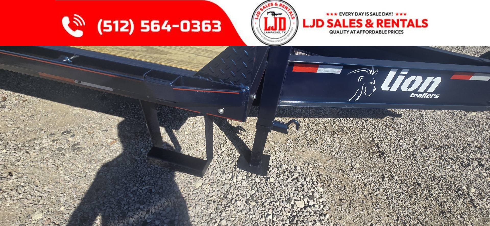 New 2026 Lion - Mega Ramps - 14K GVWR - 102" x 25' - Equipment Trailer