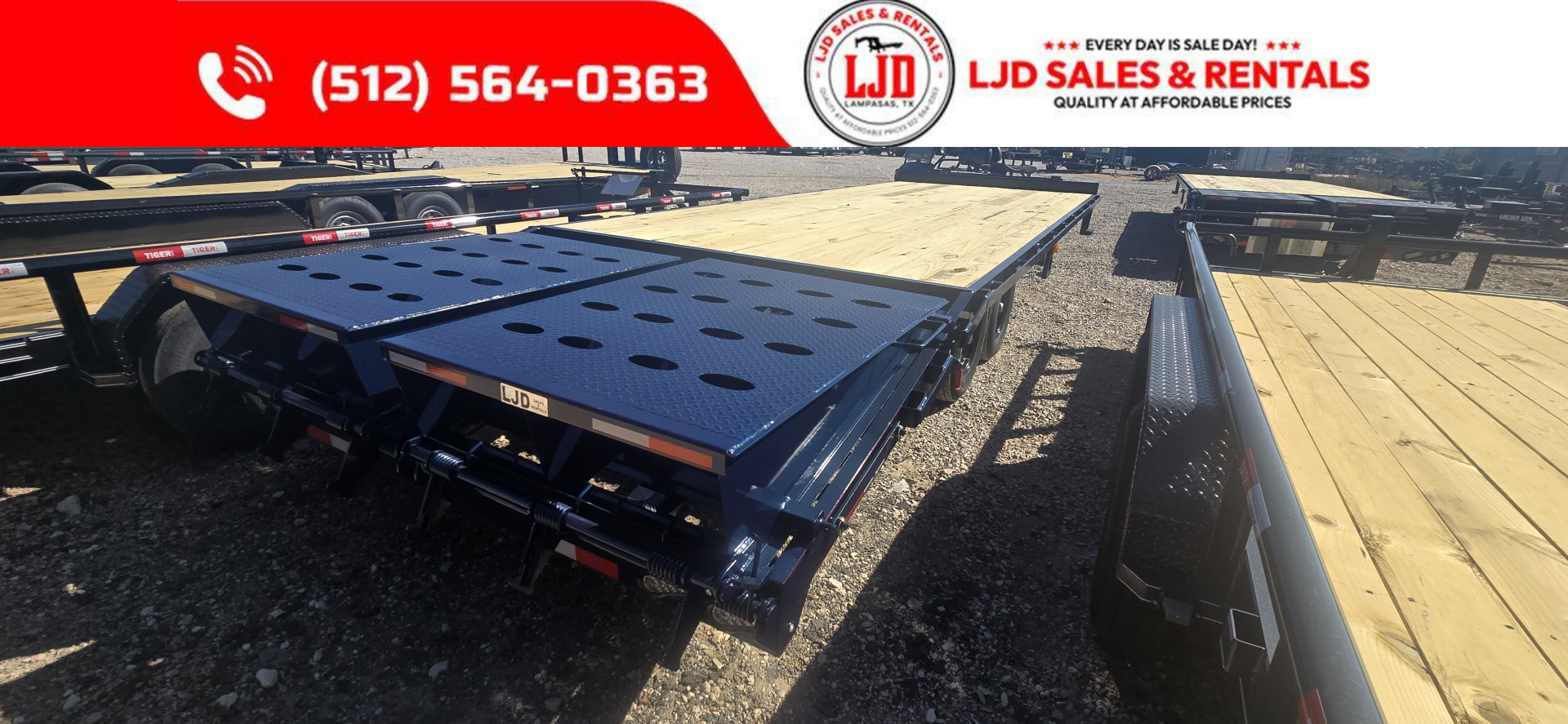 New 2026 Lion - Mega Ramps - 14K GVWR - 102" x 25' - Equipment Trailer