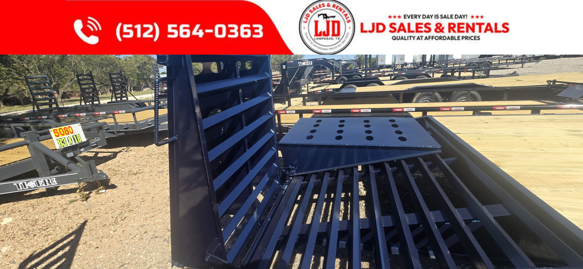 New 2026 Lion - Mega Ramps - 14K GVWR - 102" x 25' - Equipment Trailer