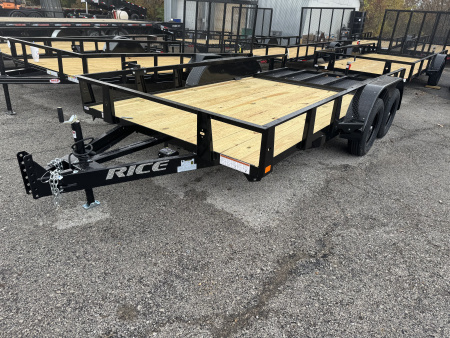 New 2026 Rice Trailers 82”x14’ Utility Utility Trailer