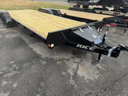 New 2026 Rice Trailers 83”x22’ Car Hauler Flatbed Trailer